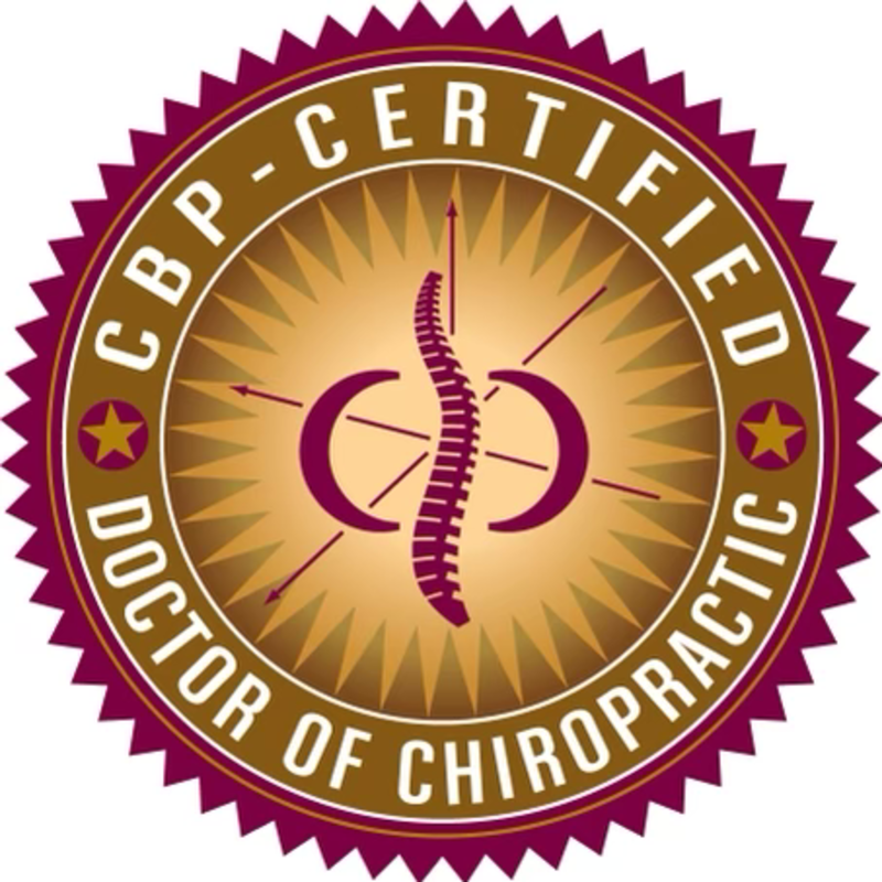 CBP-Certified Doctor of Chiropractic seal